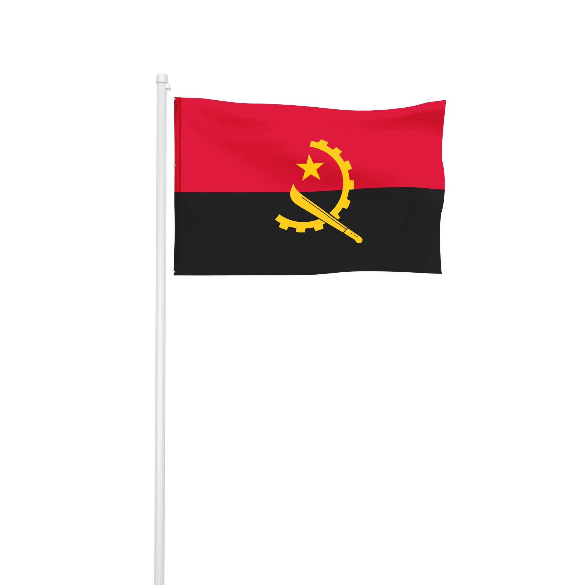 Angola - Hissfahne
