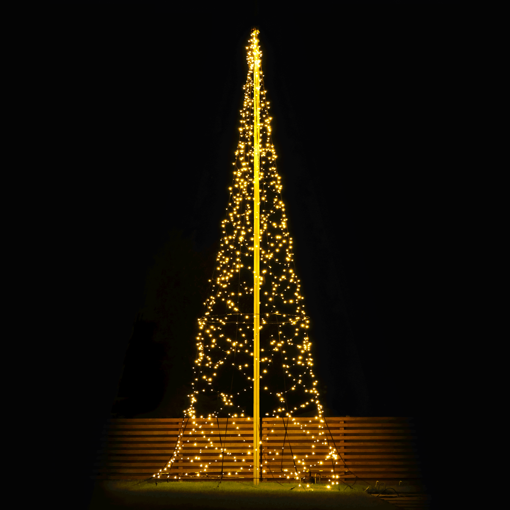 Fairybell LED Weihnachtsbaum für Fahnemast