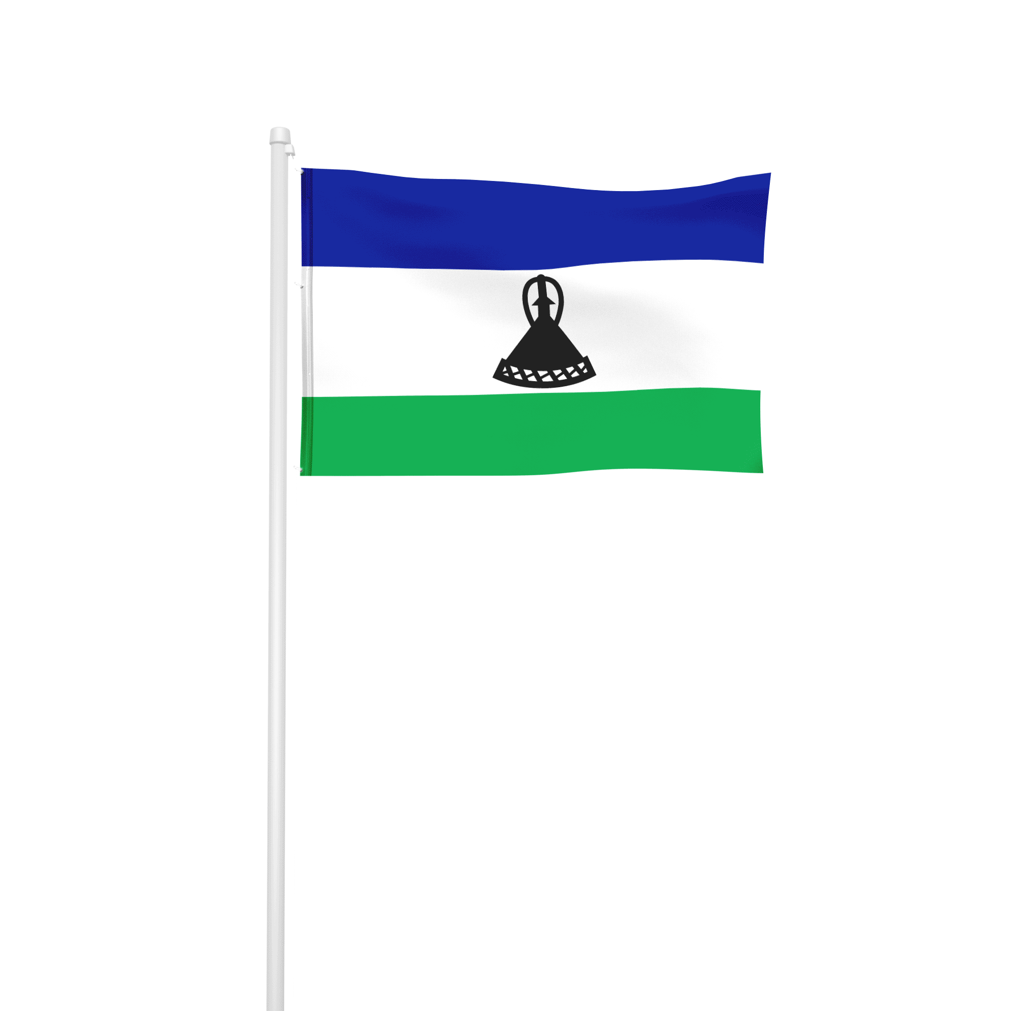 Lesotho - Hissfahne