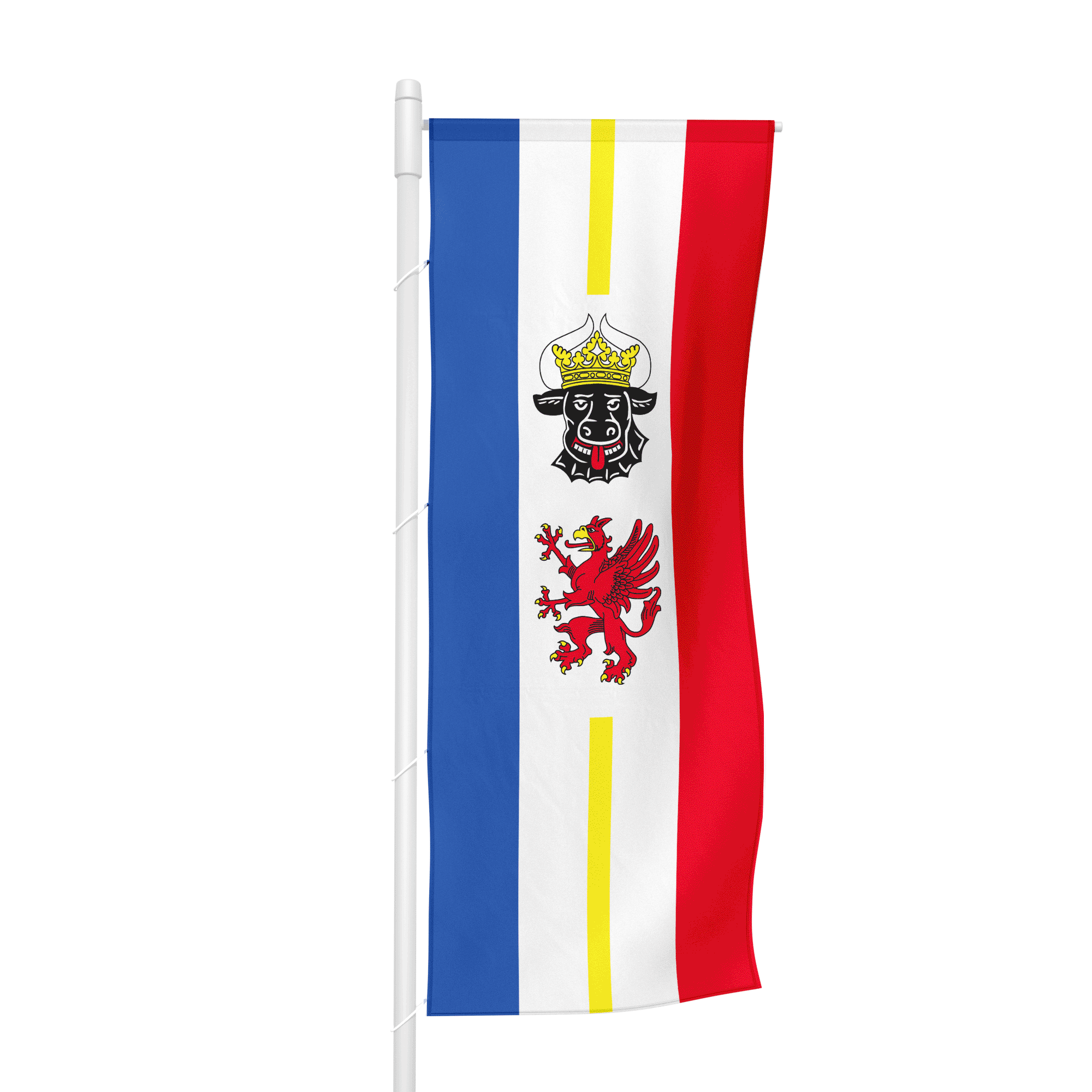 Mecklenburg- Vorpommern (Dienstflagge) - Hochformatfahne