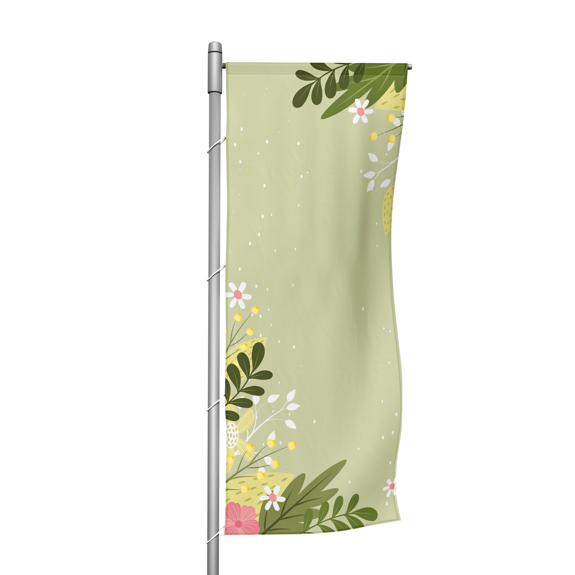 Frühlingsgrün - Hochformatfahne