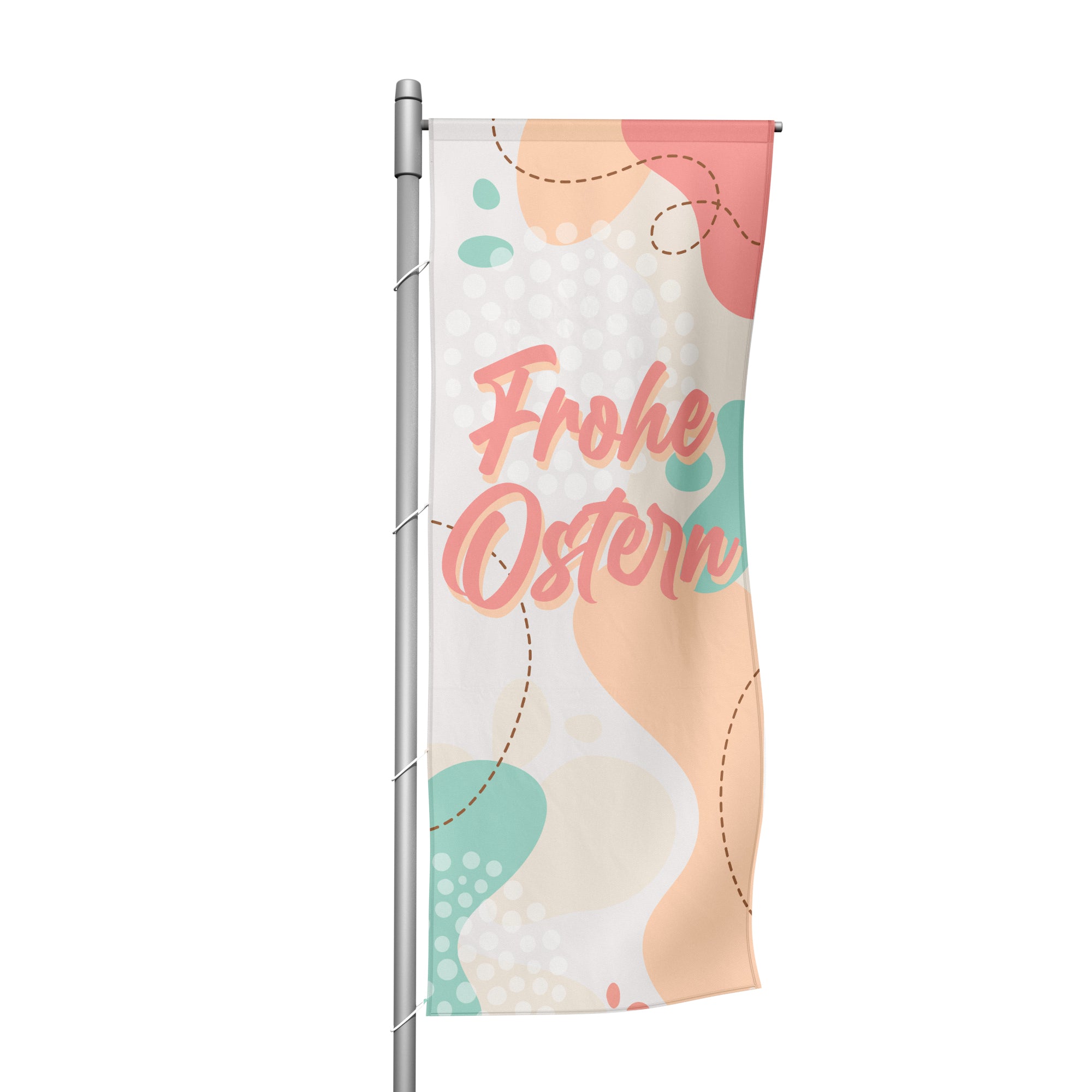 Frohe Ostern - Hochformatfahne