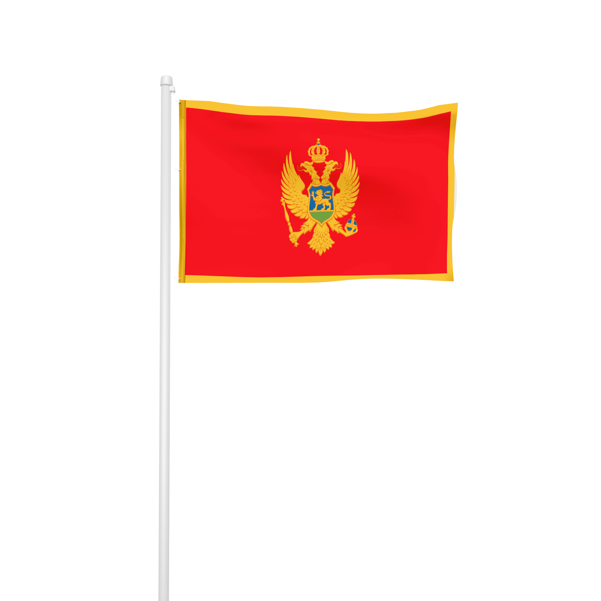 Montenegro - Hissfahne
