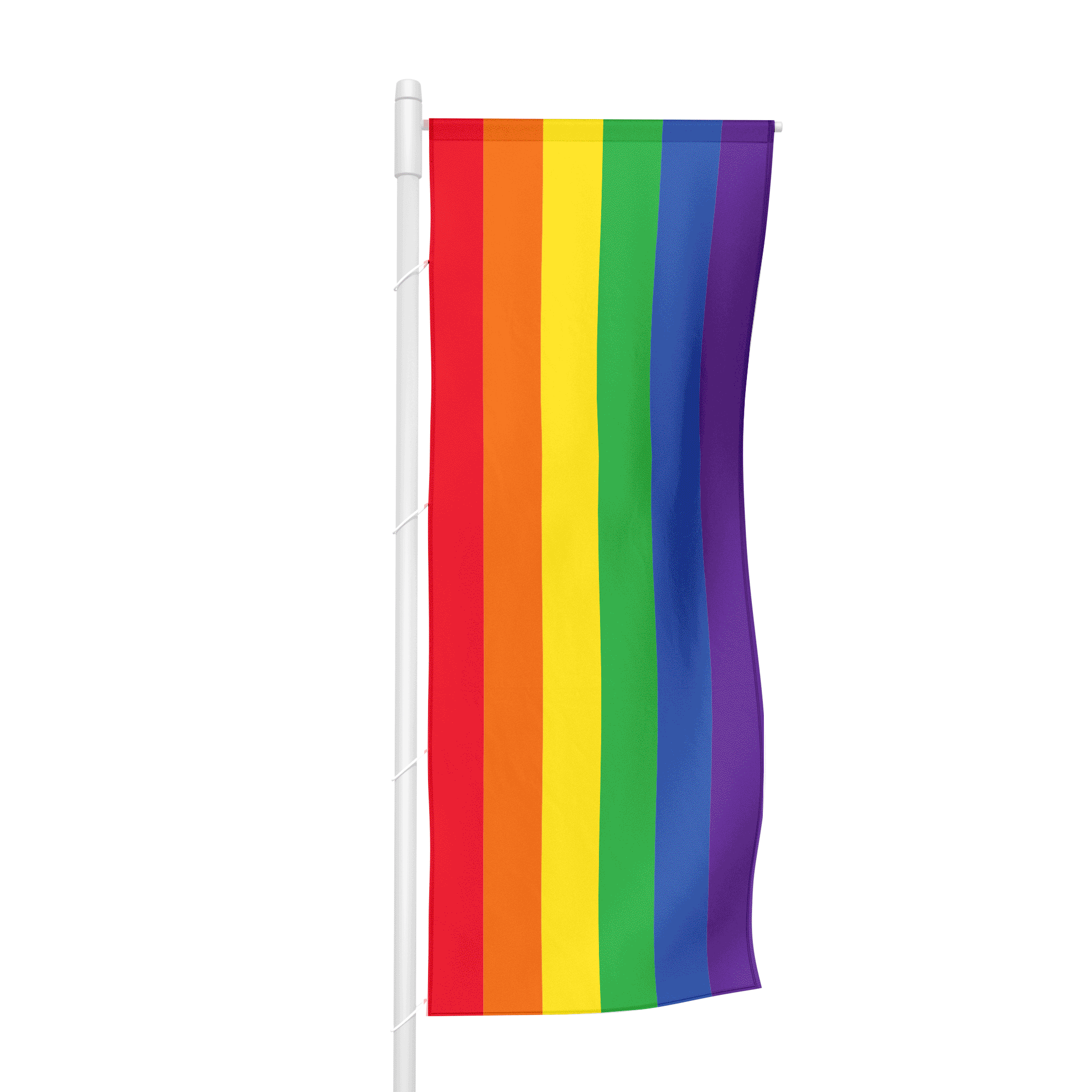 Regenbogen / Pride - Hochformatfahne -