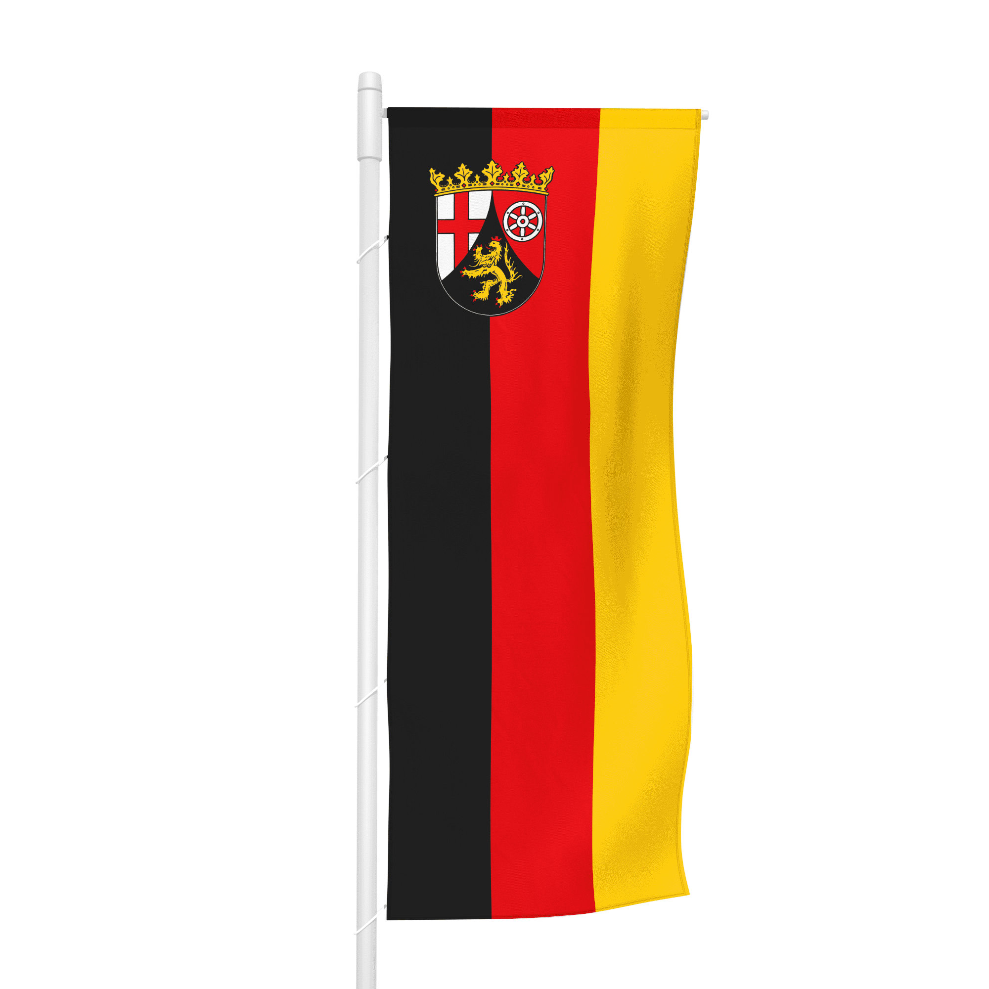 Rheinland-Pfalz (Bürgerflagge) - Hochformatfahne