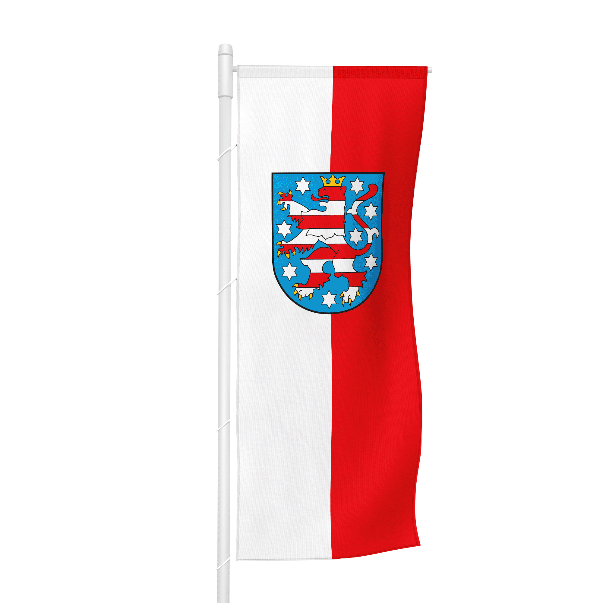 Thüringen (Dienstflagge) - Hochformatfahne