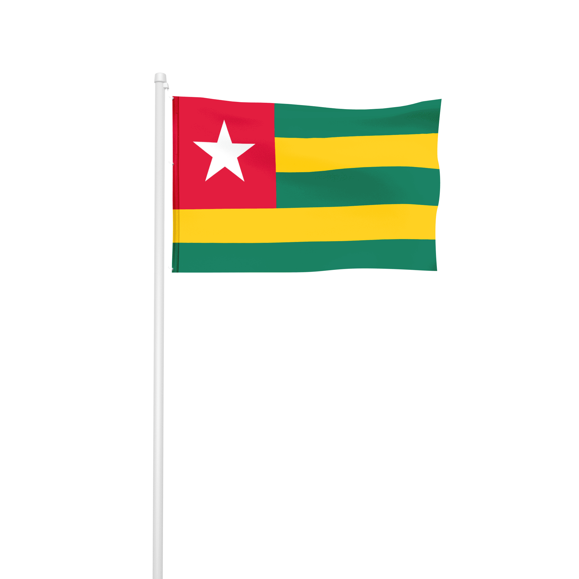 Togo - Hissfahne