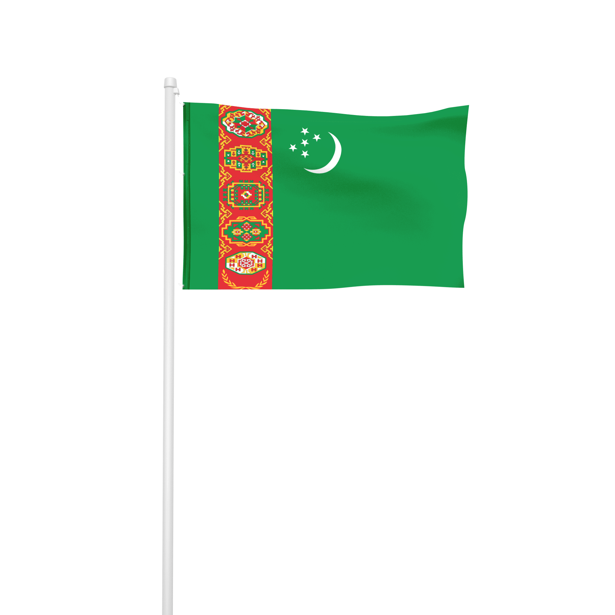 Turkmenistan - Hissfahne