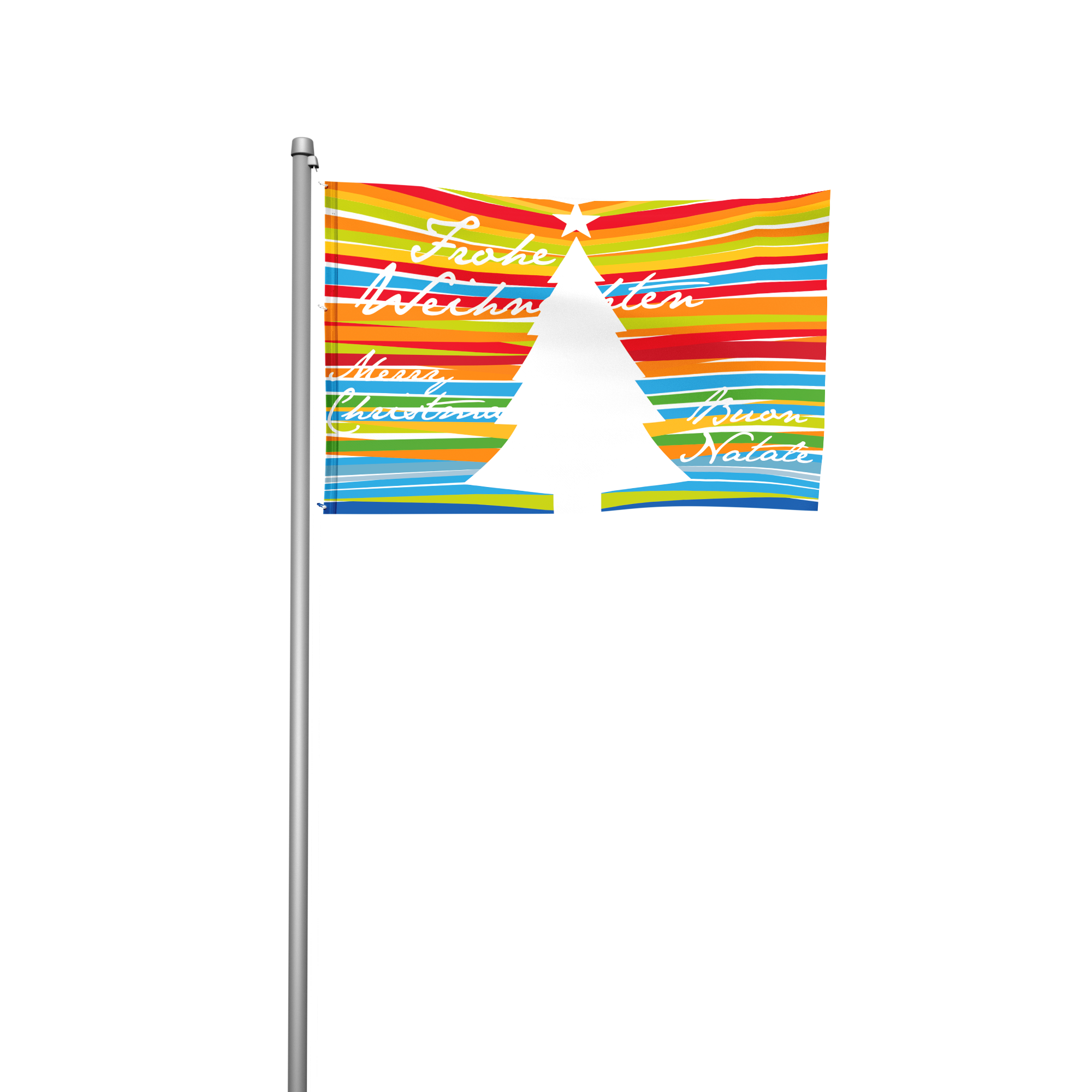 Weihnachten Colors - Hissfahne