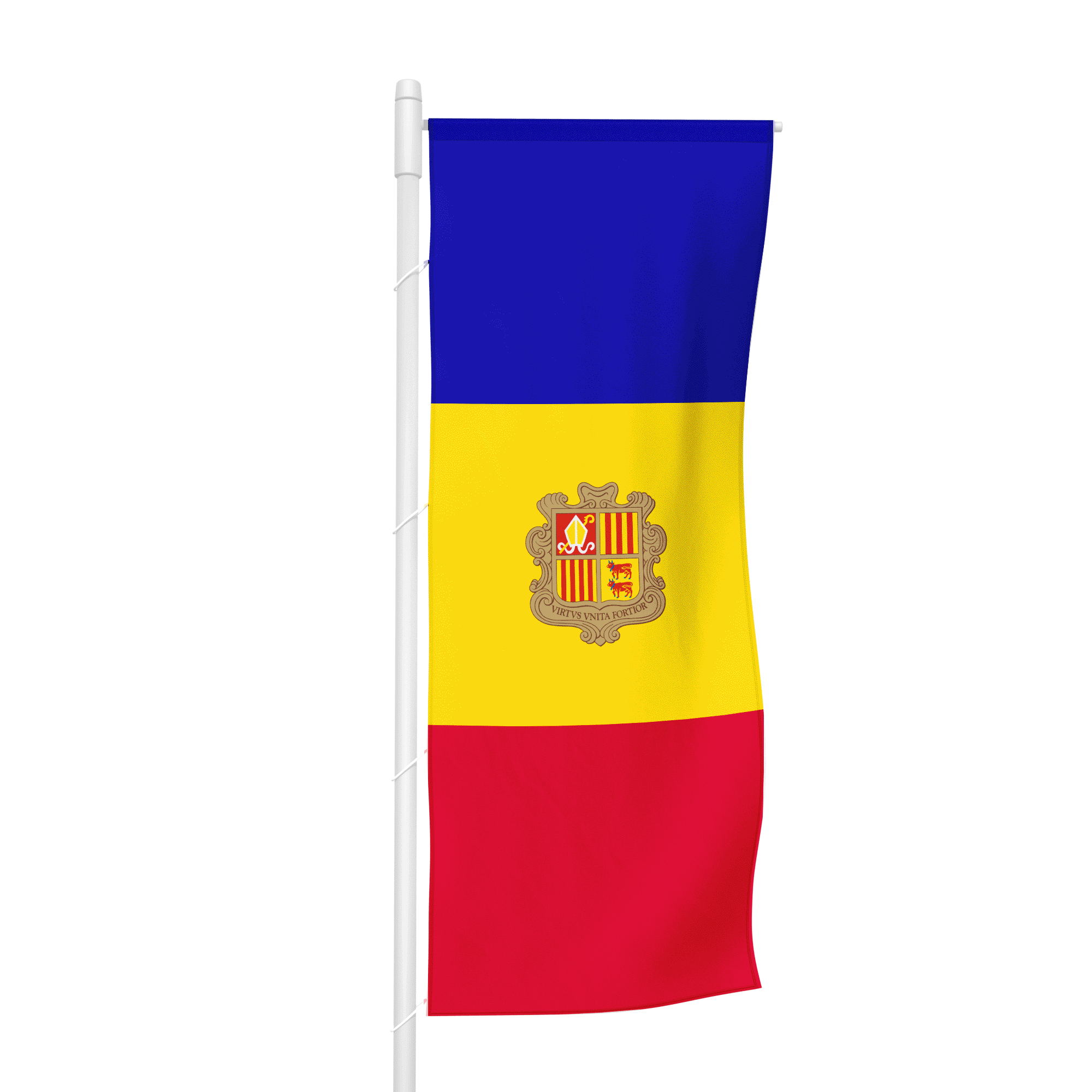 Andorra - Hochformatfahne