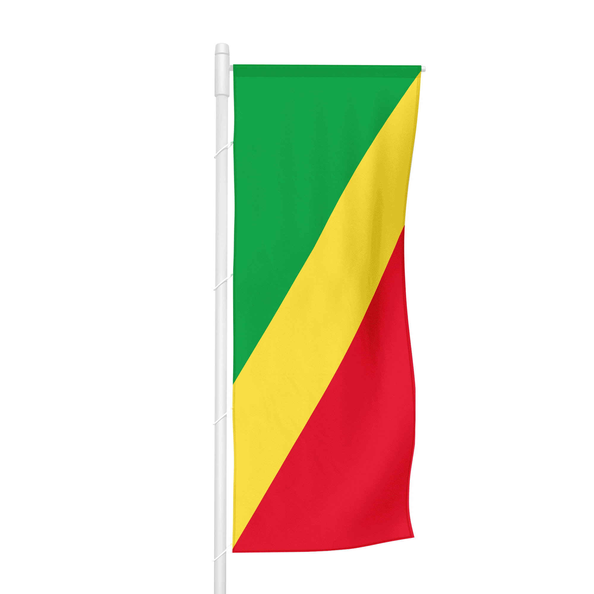 Kongo Republik - Hochformatfahne