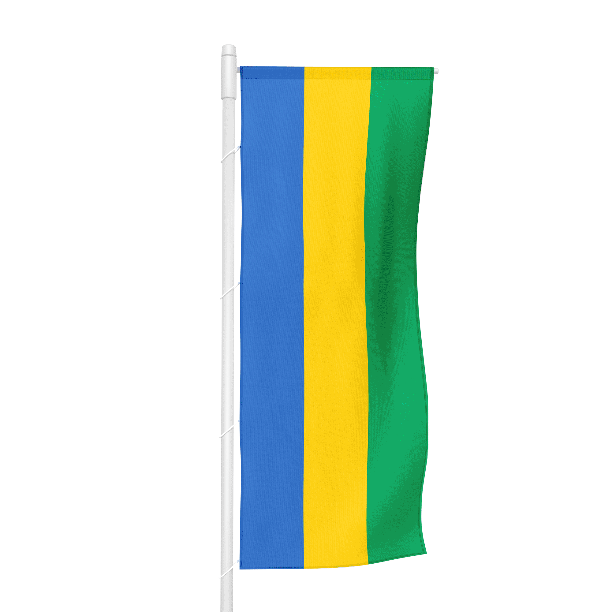 Gabun - Hochformatfahne