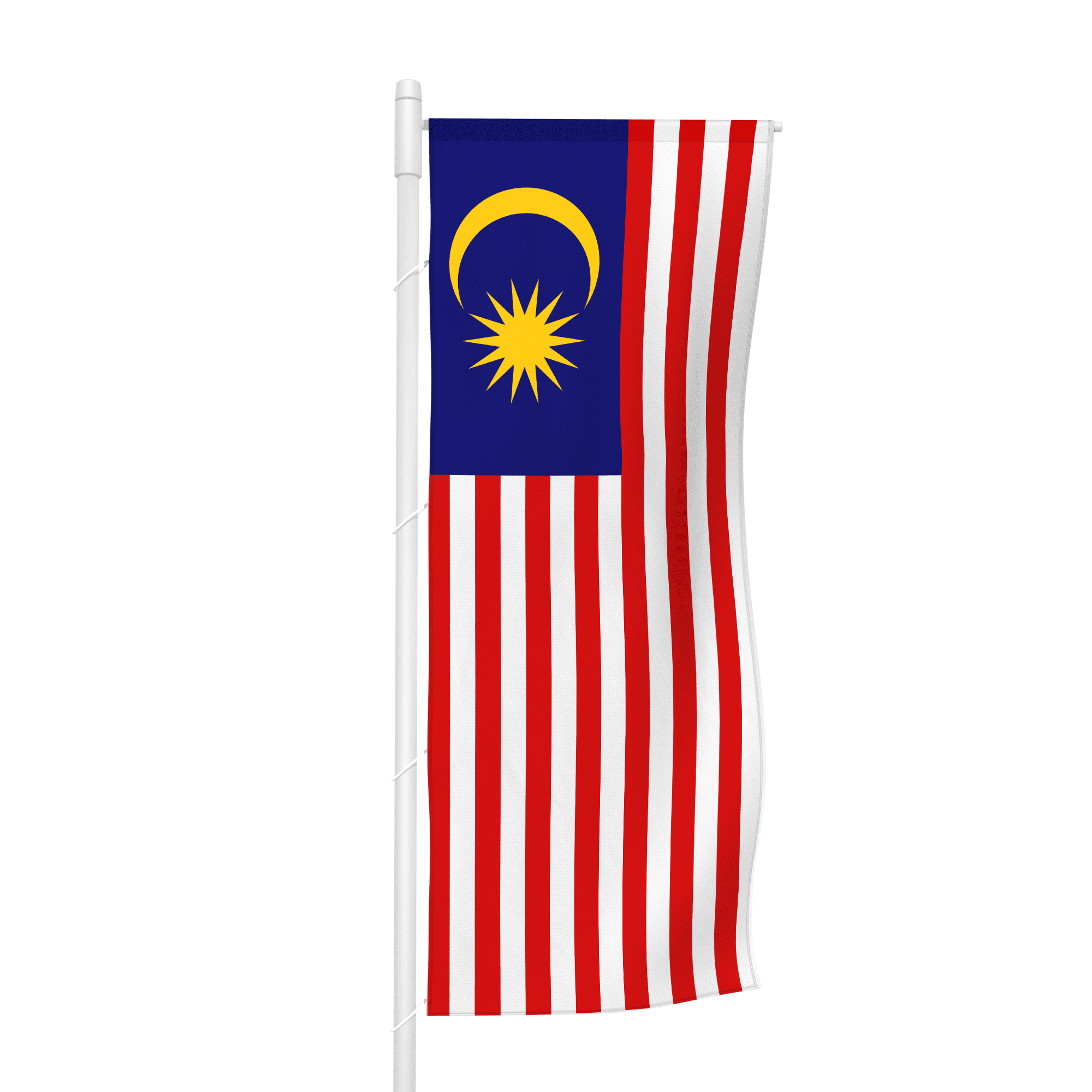 Malaysia - Hochformatfahne