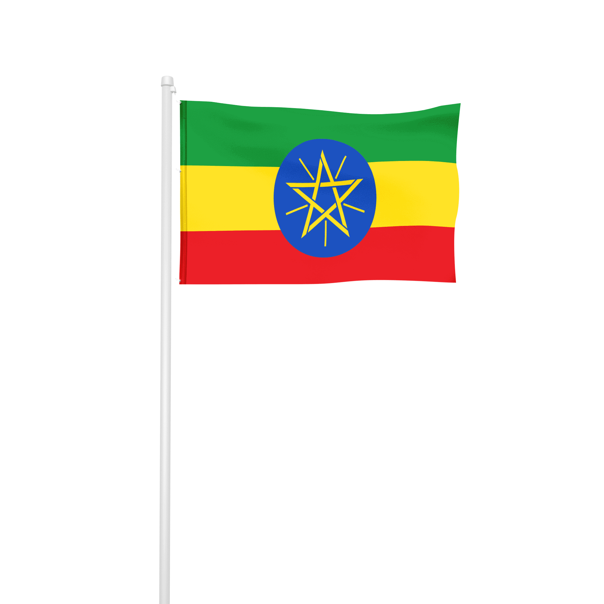 Äthiopien - Hissfahne