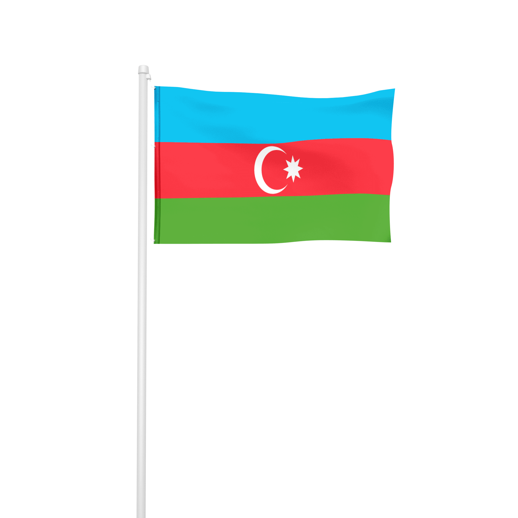 Aserbaidschan - Hissfahne