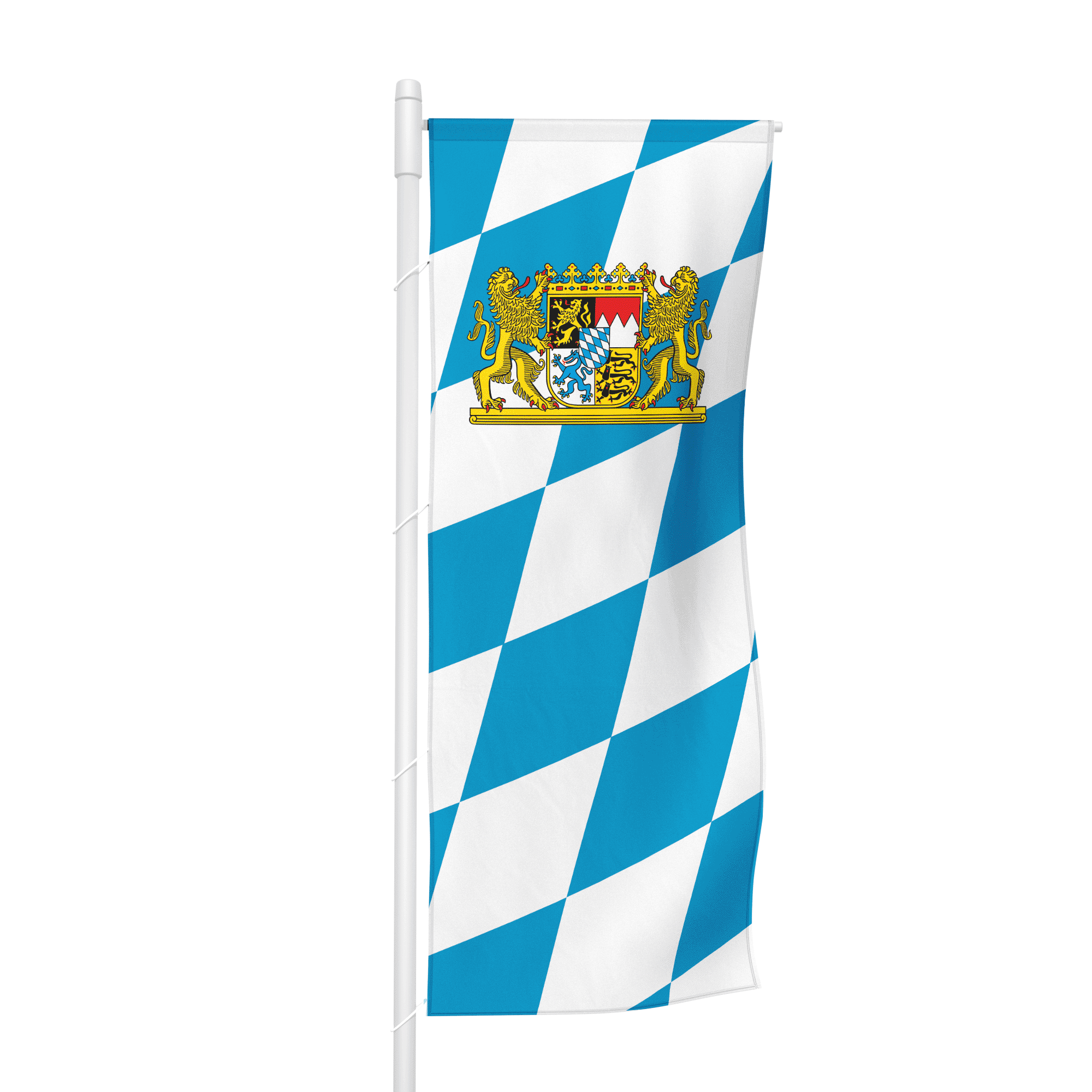 Bayern (Bürgerflagge) - Hochformatfahne