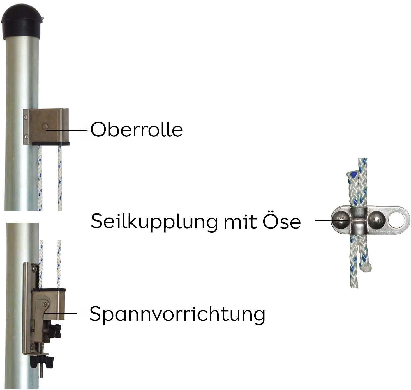 Hissvorrichtung für Fahnenmast