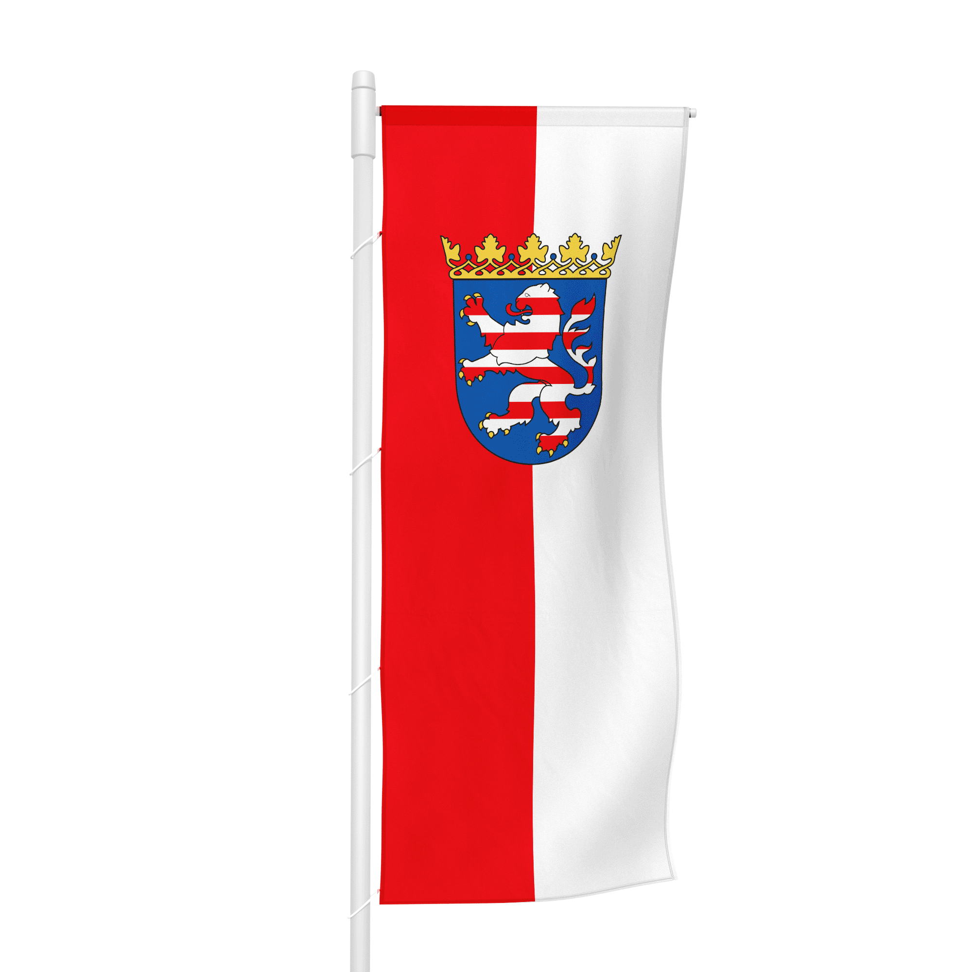 Hessen (Dienstflagge) - Hochformatfahne