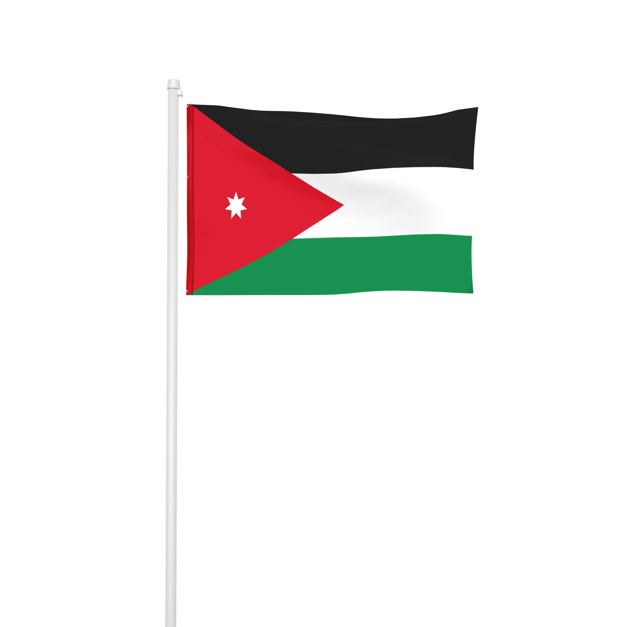 Jordanien - Hissfahne