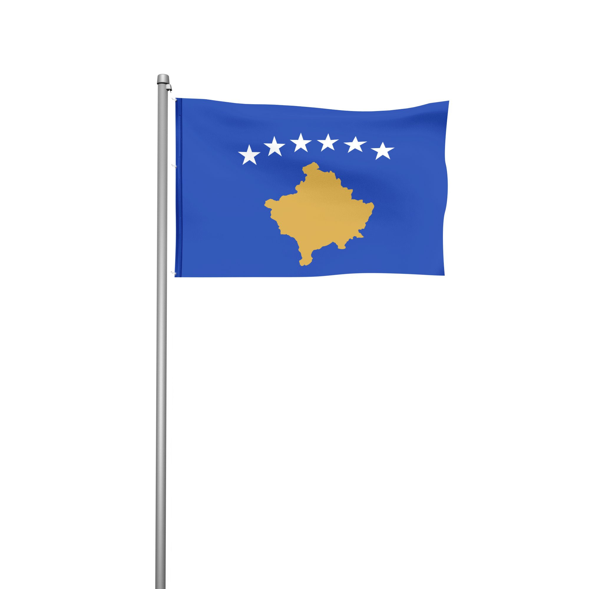 Kosovo - Hissfahne