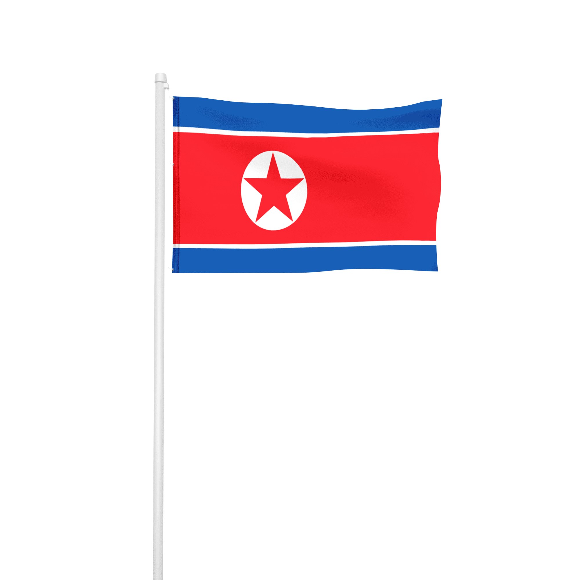 Nordkorea - Hissfahne