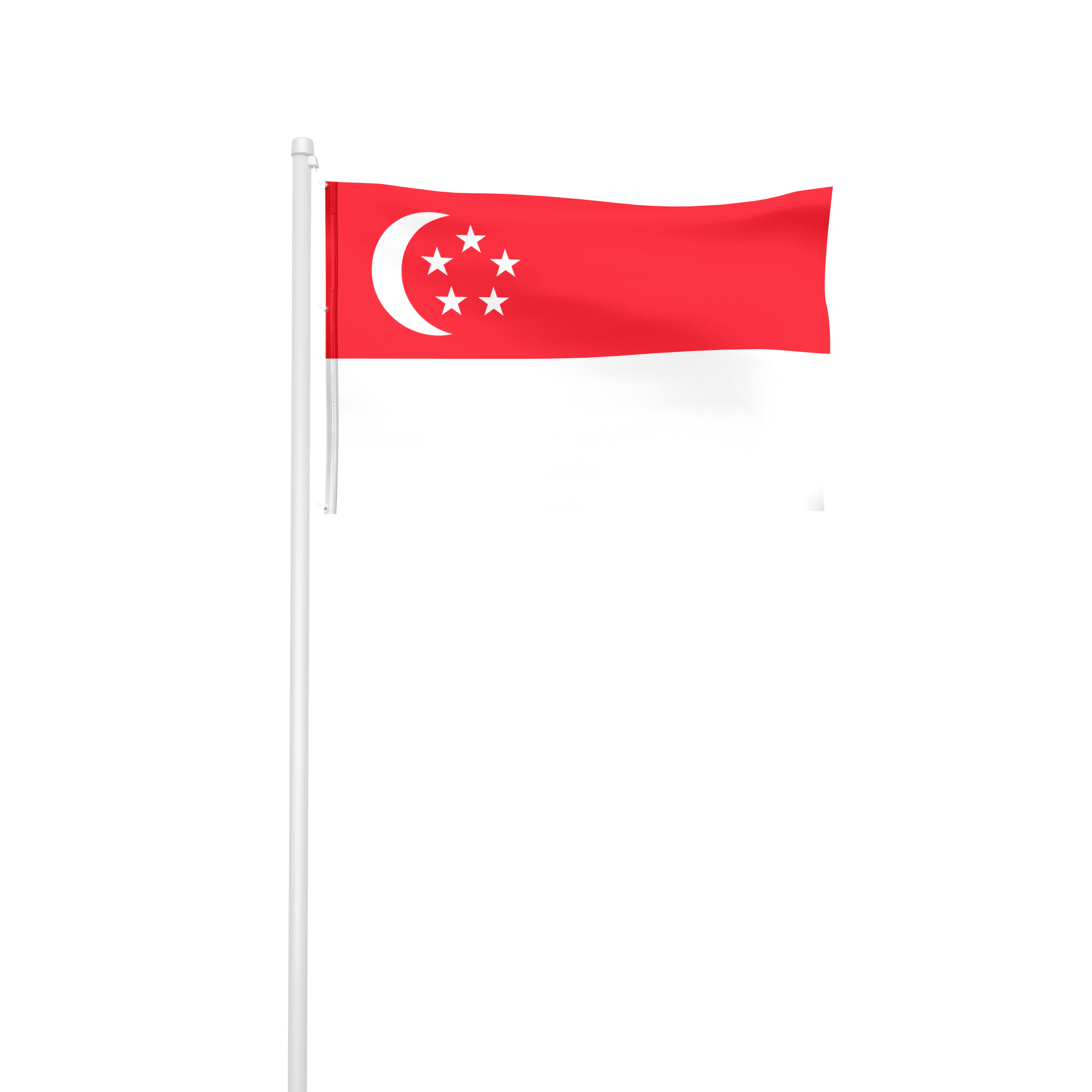 Singapur - Hissfahne