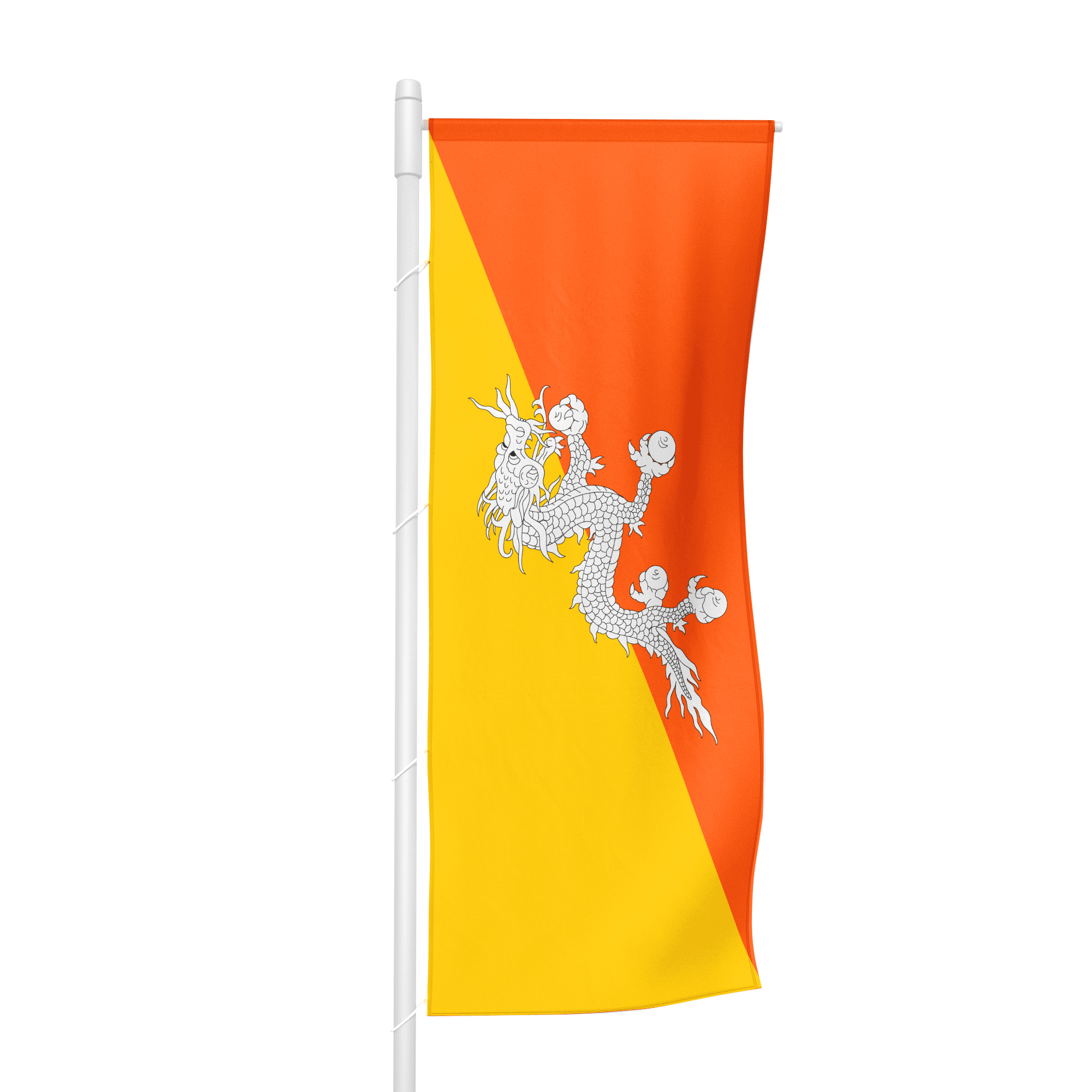 Bhutan - Hochformatfahne