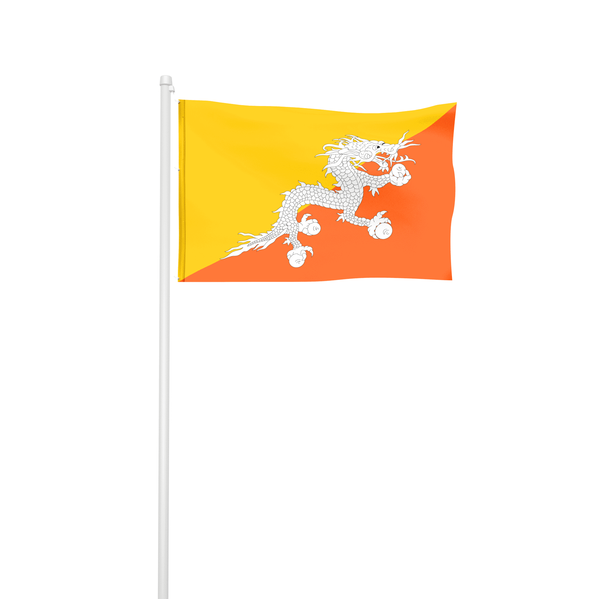 Bhutan - Hissfahne